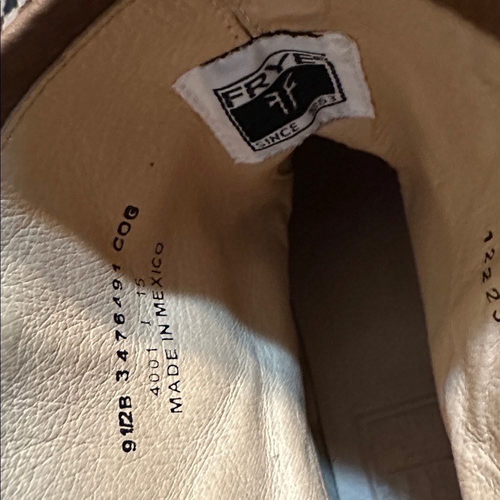 Frye Tan Women’s Leather Studded Boots - Picture 5 of 7